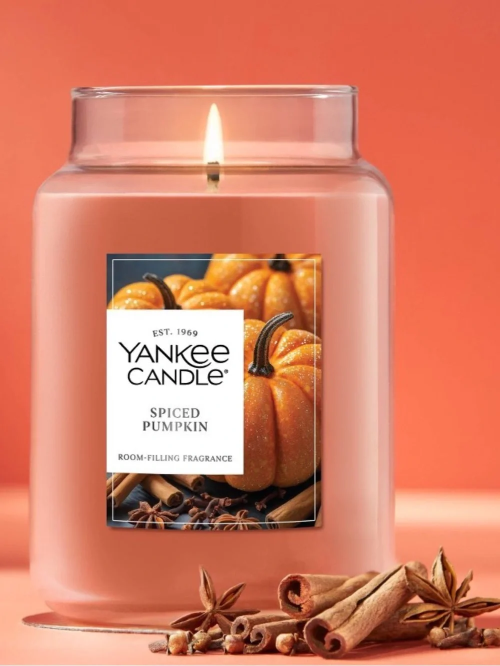 Yankee Candle Spiced Pumpkin Original Large 22oz Jar Candle